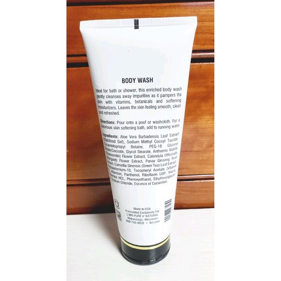 L'BRI Body Wash (Cucumber) SEALED Pure & Natural 8 oz. - Picture 2 of 3